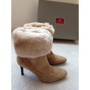 Cole Haan Stretch Suede Boots.  Size 6.5. NIB!